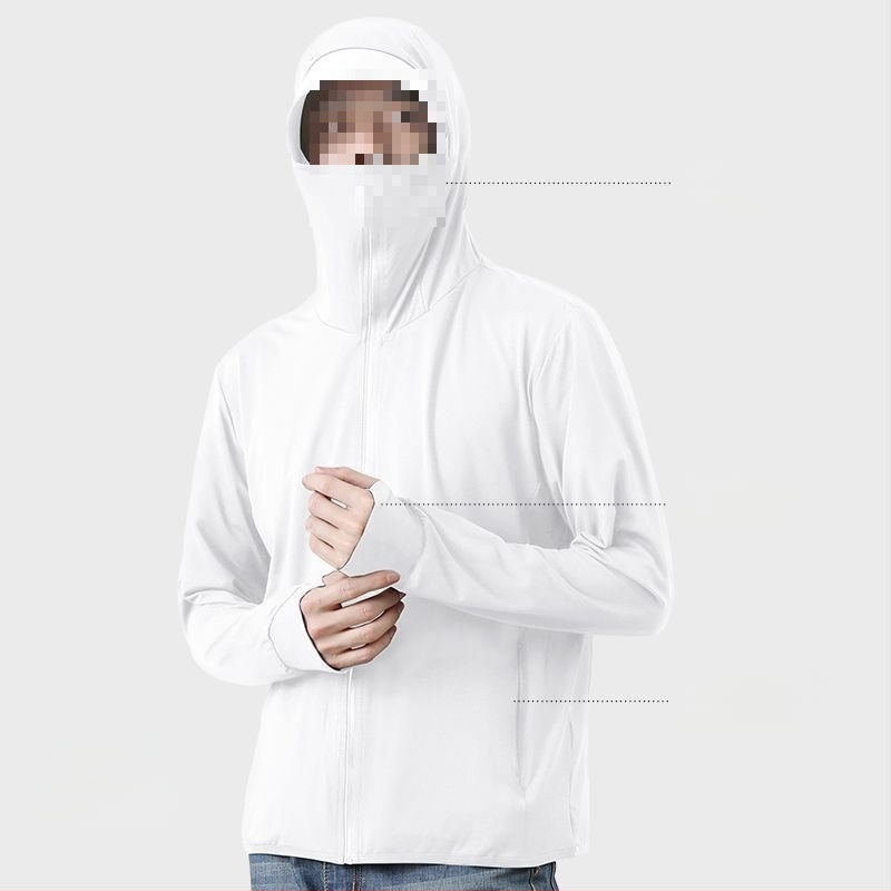 Välisjakk UV-kaitsega meestele – UPF50, läikiv kaetud kangas, kapuutsita, hingav võrkkiht, kalastamiseks