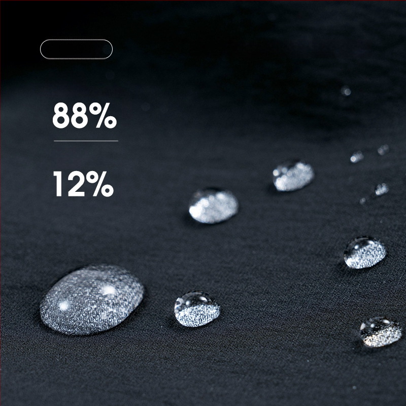 Vīriešu ūdensizturīga dubultslāņa jaka ar stāvošu apkakli, garām piedurknēm, austs audums