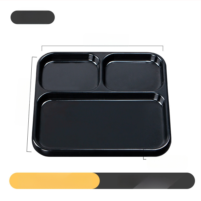 Kimmeli melaminė dip plokštelė kepimui griliams, kvadratinė, 3–4 skyreliai, logotipas atspausdintas, pritaikymas įmanomas, apdaila po glazūra, šiuolaikinio minimalistinio stiliaus