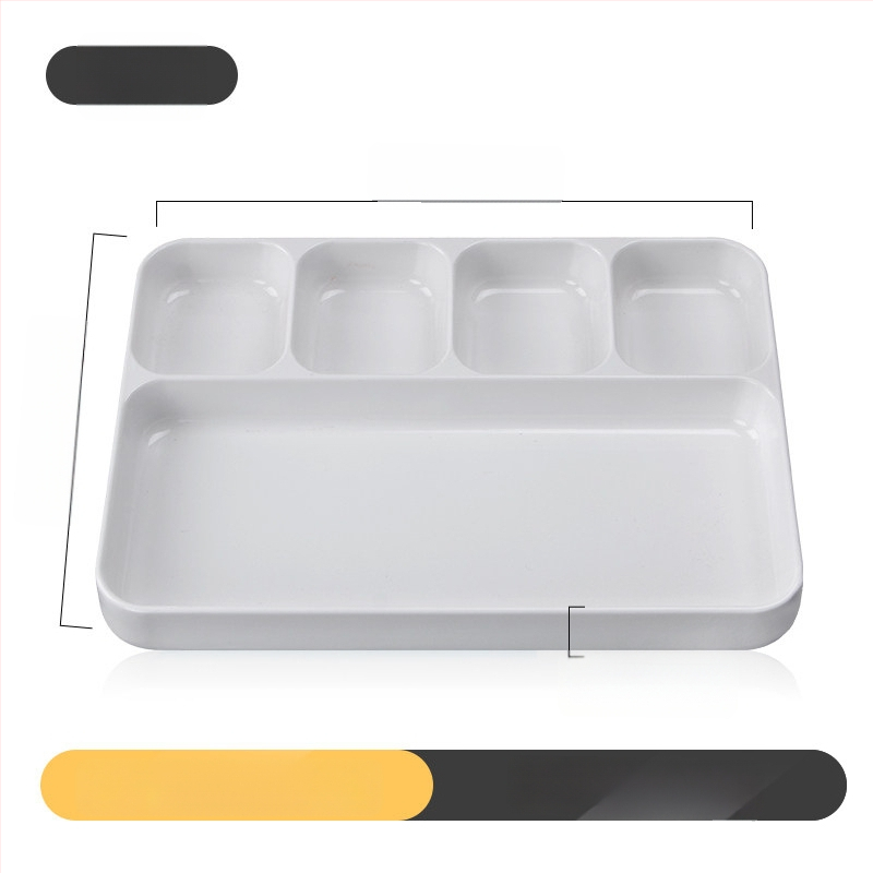 Kimmeli melaminė dip plokštelė kepimui griliams, kvadratinė, 3–4 skyreliai, logotipas atspausdintas, pritaikymas įmanomas, apdaila po glazūra, šiuolaikinio minimalistinio stiliaus