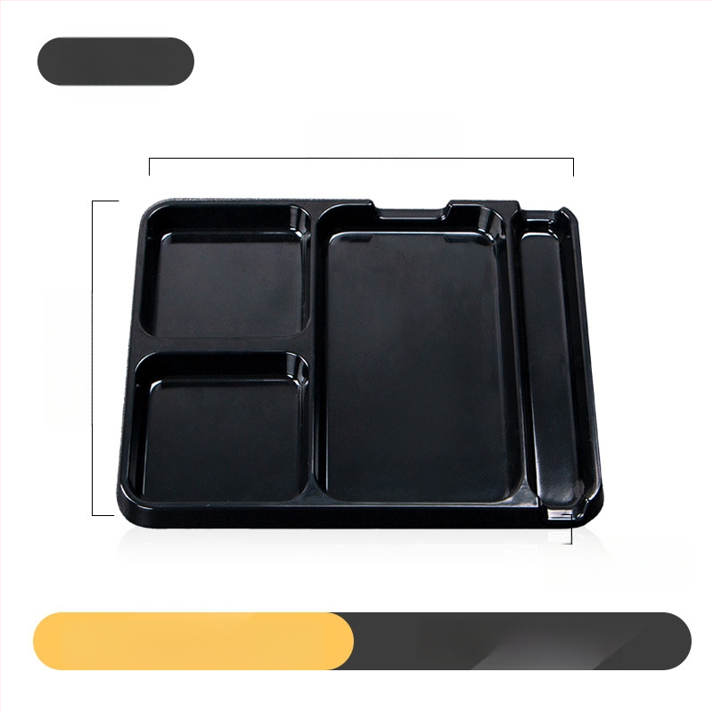 Kimmeli melaminė dip plokštelė kepimui griliams, kvadratinė, 3–4 skyreliai, logotipas atspausdintas, pritaikymas įmanomas, apdaila po glazūra, šiuolaikinio minimalistinio stiliaus