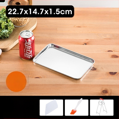 Stačiakampė garų plokštė iš 304 nerūdijančio plieno Dim Sum ir ryžių rulonėliams | lygus dugnas, elektroplatinė danga, su spauda logotipas