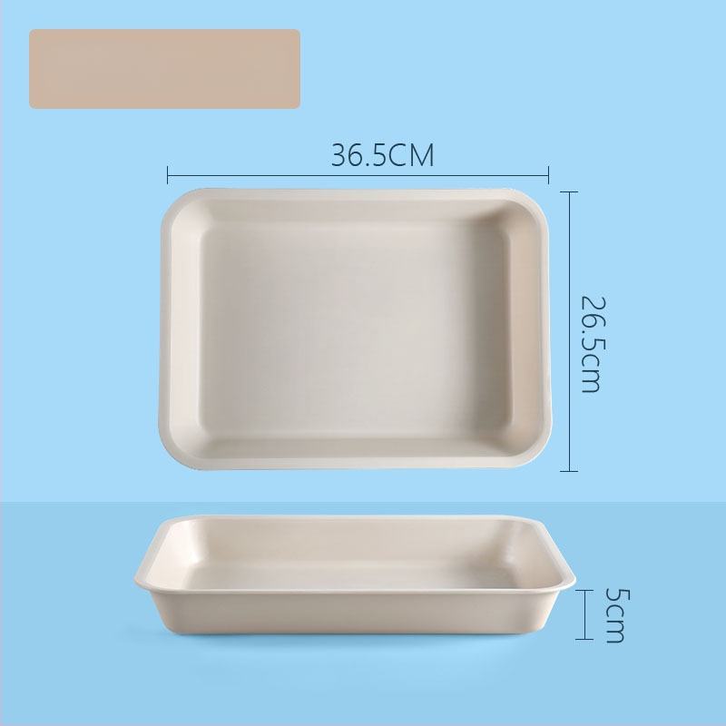 Plastikinis stačiakampis padėklas vientisu raštu (Prekės ženklas: Juxingshun; Medžiaga: Plastikas; Forma: Stačiakampė; Stilius: Naujasis Kinų stilius)