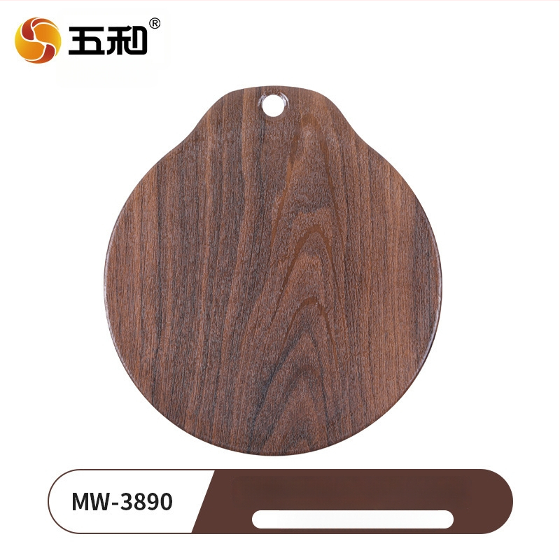 Apvalus stalo kilimėlis Kinijos stiliuje, medžio tekstūra, izoliacija, atsparus aukštai temperatūrai, anti-degimui