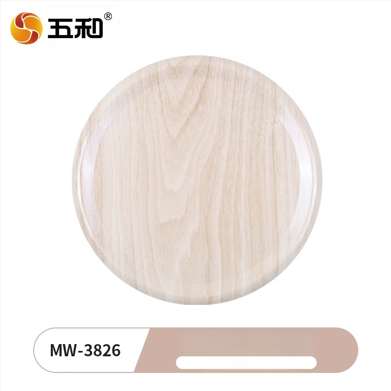 Apvalus stalo kilimėlis Kinijos stiliuje, medžio tekstūra, izoliacija, atsparus aukštai temperatūrai, anti-degimui