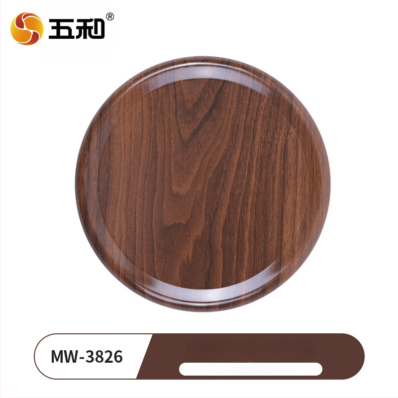 Apvalus stalo kilimėlis Kinijos stiliuje, medžio tekstūra, izoliacija, atsparus aukštai temperatūrai, anti-degimui