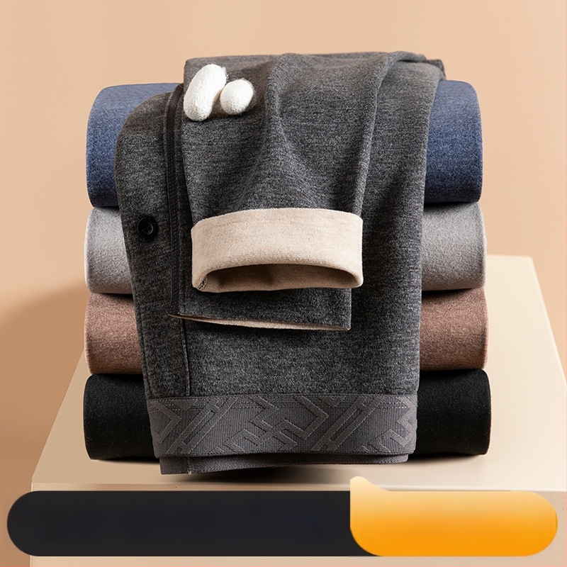 Meeste fliisiga pikad aluspüksid, keha kujundus, polüesterkangas, keskmise raskusega 181-200 g/m2, ühetooniline muster