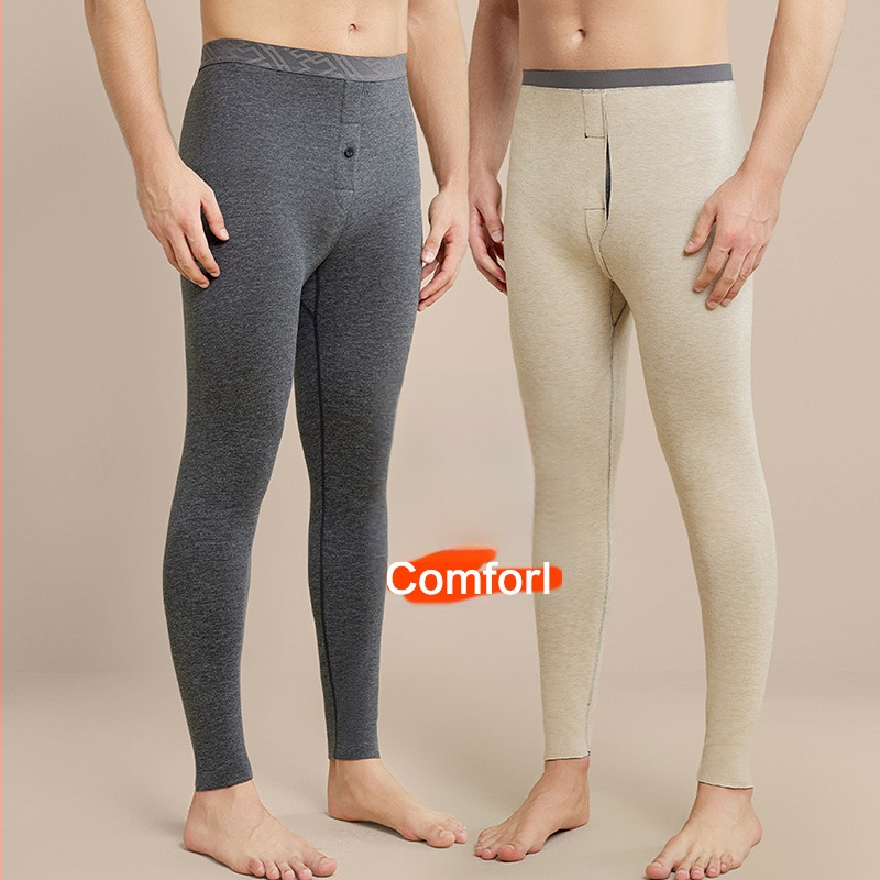 Meeste fliisiga pikad aluspüksid, keha kujundus, polüesterkangas, keskmise raskusega 181-200 g/m2, ühetooniline muster