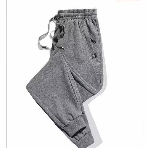 Meeste fleecevoodriga soojad sportpüksid, vaba lõige, keskmine vöökoht köisuga, polüester-puuvillasegu, niiskusjuhtimine