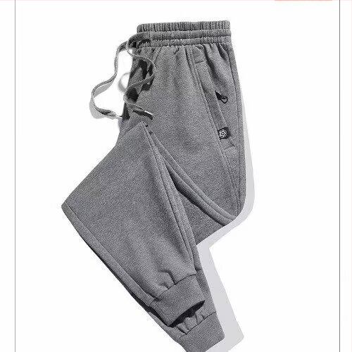 Meeste fleecevoodriga soojad sportpüksid, vaba lõige, keskmine vöökoht köisuga, polüester-puuvillasegu, niiskusjuhtimine