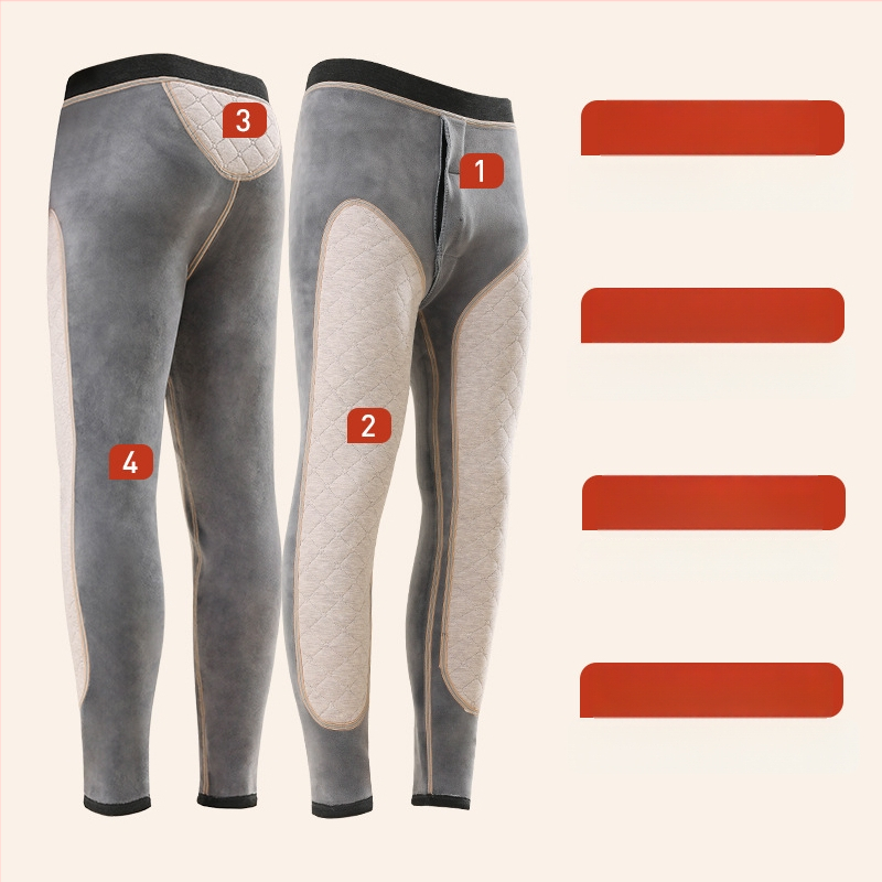 Unisex termopüksid põlvekaitsega ja talie kaitsega, kolmekihiline fleece, väga paks kangas 501–600 g/m², sametvooder