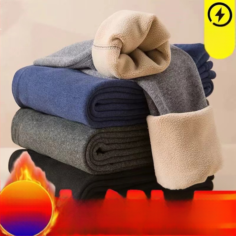 Unisex termilised püksid lambavillase fliisiga, kahekordne soojendus, katiooniline kangas pilimisvastane