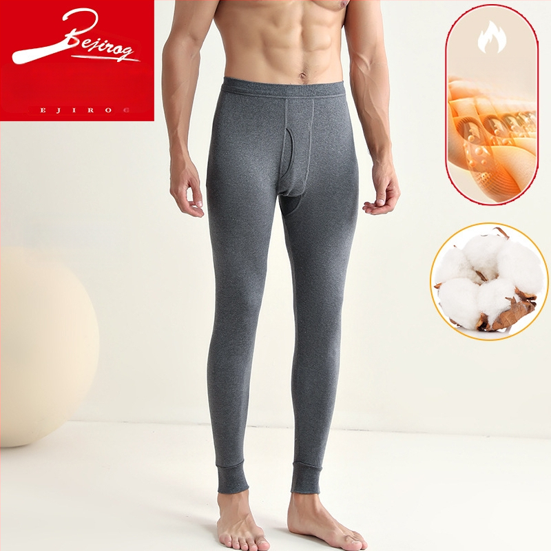 Meeste 100% puuvillast termopüksid, õmblusteta, 201–250 g/m², hoiavad sooja, keha kuju