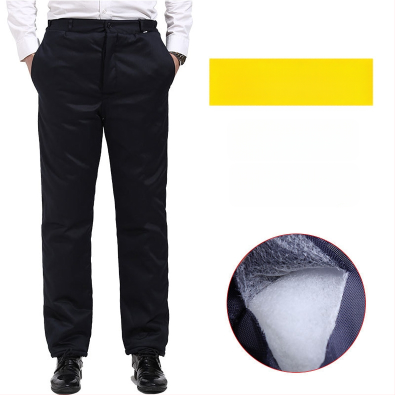 Talvised paksu puuvillased tööpüksid integreeritud siidise-puuvillase voodriga (98%), külm kaitse, unisex kõrge vöökoht