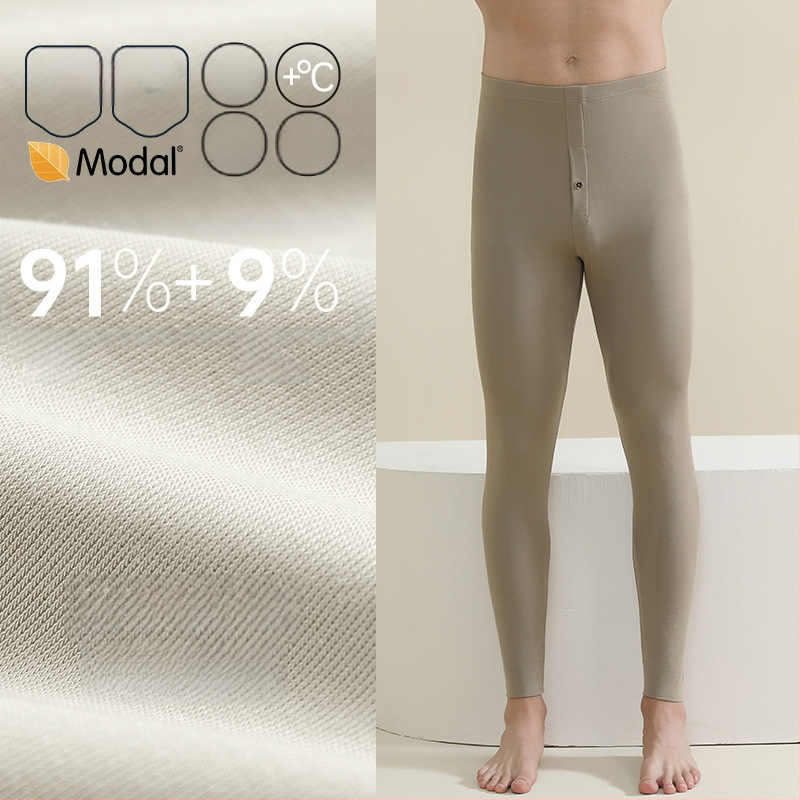 Meeste paksud Modal termilised leggingud, slim fit, aluskiht, ühekihilised