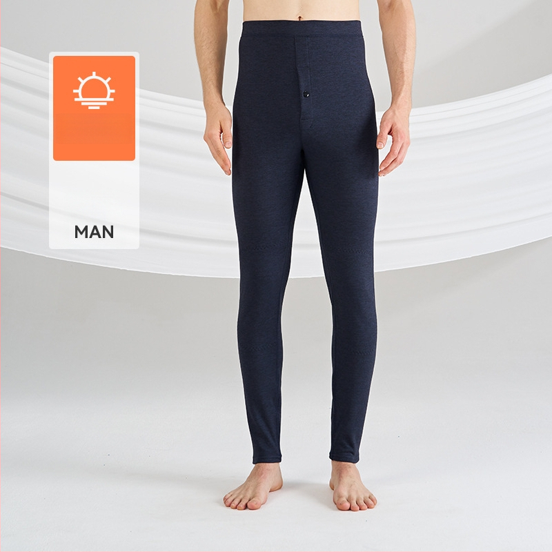 Meeste sügis-talvise termilised aluspesupüksid, harjatud polüester 70–80%, 201–250 g/m², elastus ja soojus, ühekihilised