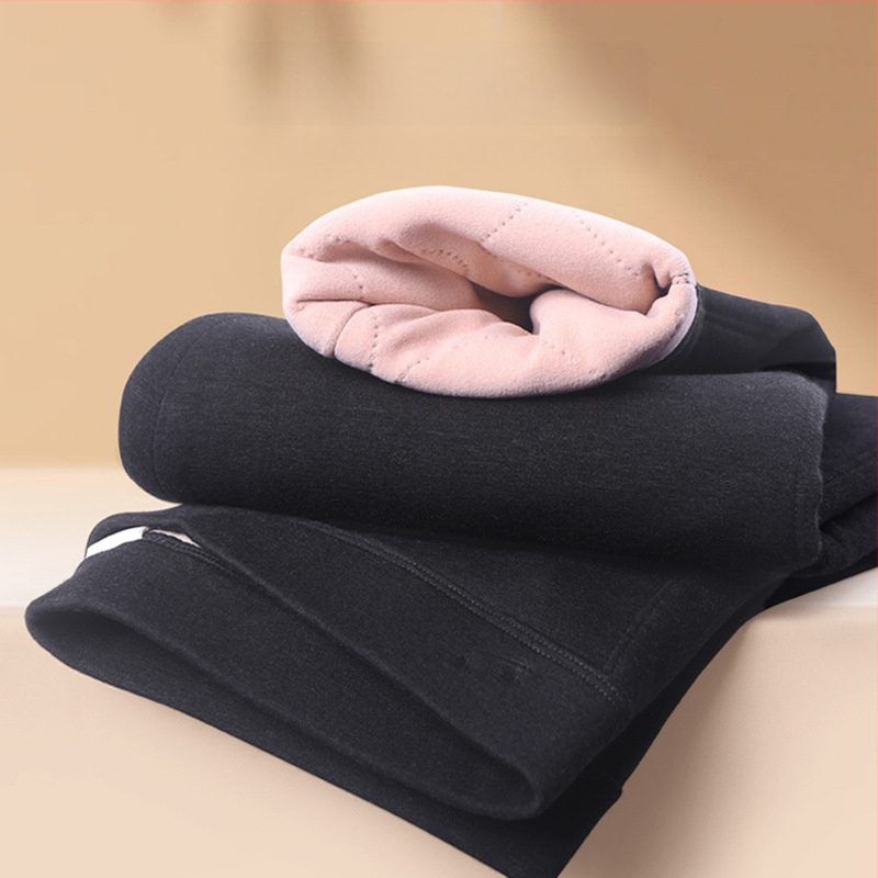 Unisex villased termo püksid fleece voodriga, kolmekihilised, kõrge talje, 95–100% villa