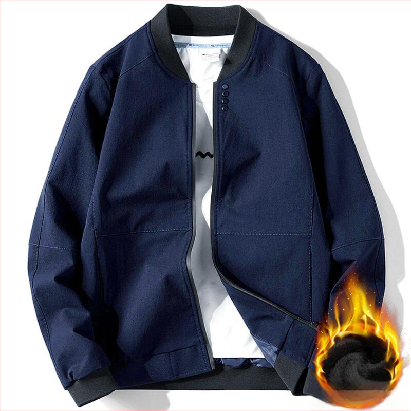 Korea stiililine jakk, püsti kaelus, ees tõmblukk, pikad varrukad, ühevärviline