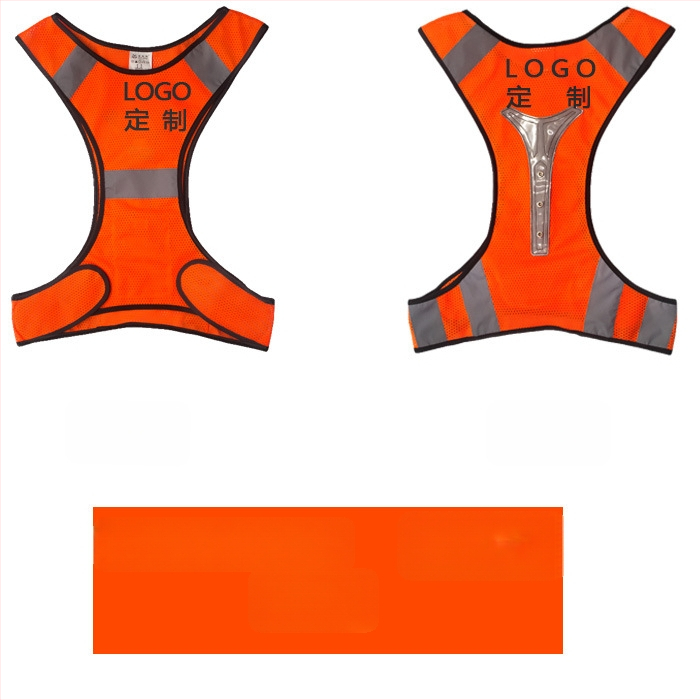 Apsauginė atšvaitinė liemenė tinklinės medžiagos naktiniam bėgimui ir dviračių važiavimui | tinklinė medžiaga; atšvaitinė juosta; modelis MAM-1028; prekinis ženklas mam-safety/Meianming; pritaikomas apdorojimas