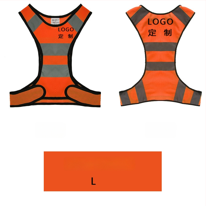 Apsauginė atšvaitinė liemenė tinklinės medžiagos naktiniam bėgimui ir dviračių važiavimui | tinklinė medžiaga; atšvaitinė juosta; modelis MAM-1028; prekinis ženklas mam-safety/Meianming; pritaikomas apdorojimas