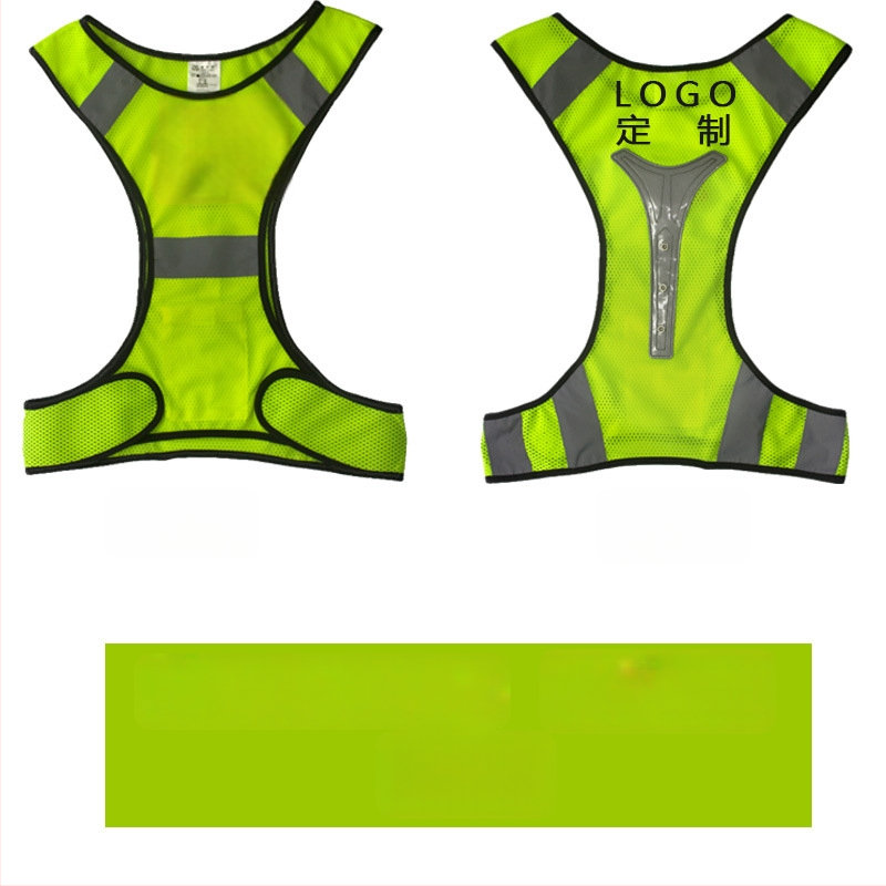 Apsauginė atšvaitinė liemenė tinklinės medžiagos naktiniam bėgimui ir dviračių važiavimui | tinklinė medžiaga; atšvaitinė juosta; modelis MAM-1028; prekinis ženklas mam-safety/Meianming; pritaikomas apdorojimas