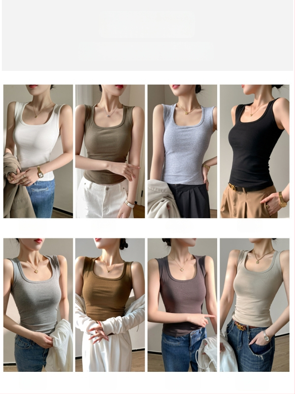 Naiste puuvillane sling-top, lihtsa mustriga, pikkus 50-65 cm, 90-95% puuvill ja Spandex