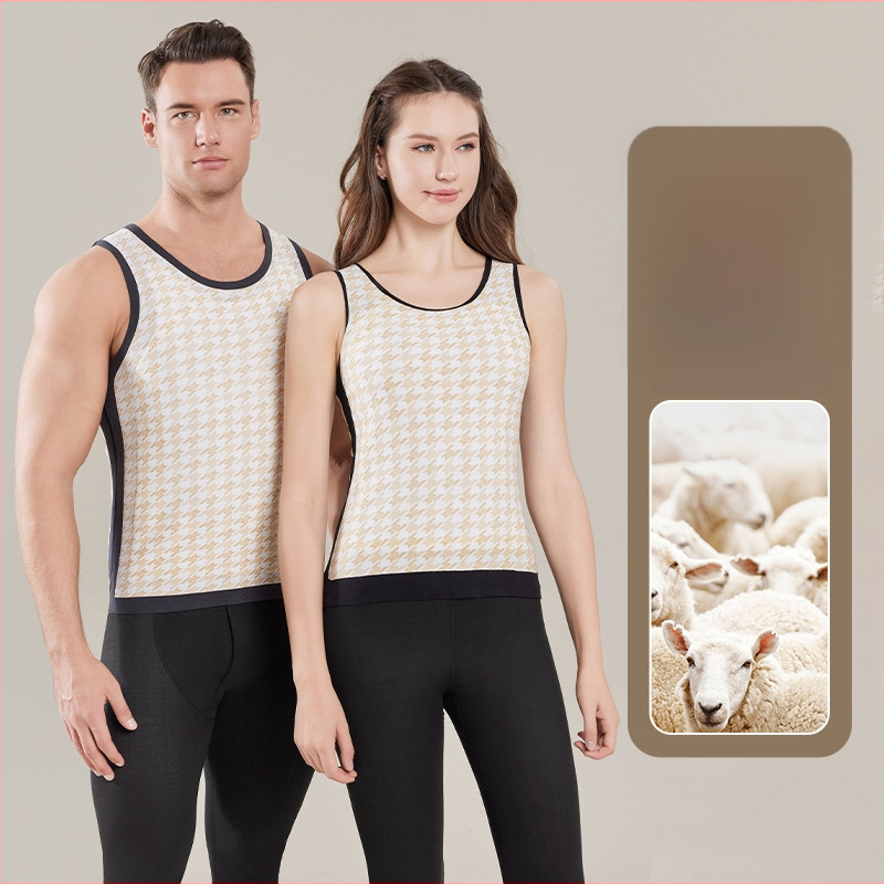 Unisex 100% villane termovest, õmblusteta, pullover stiilis, ümmarguse kaelusega, kahekihiline