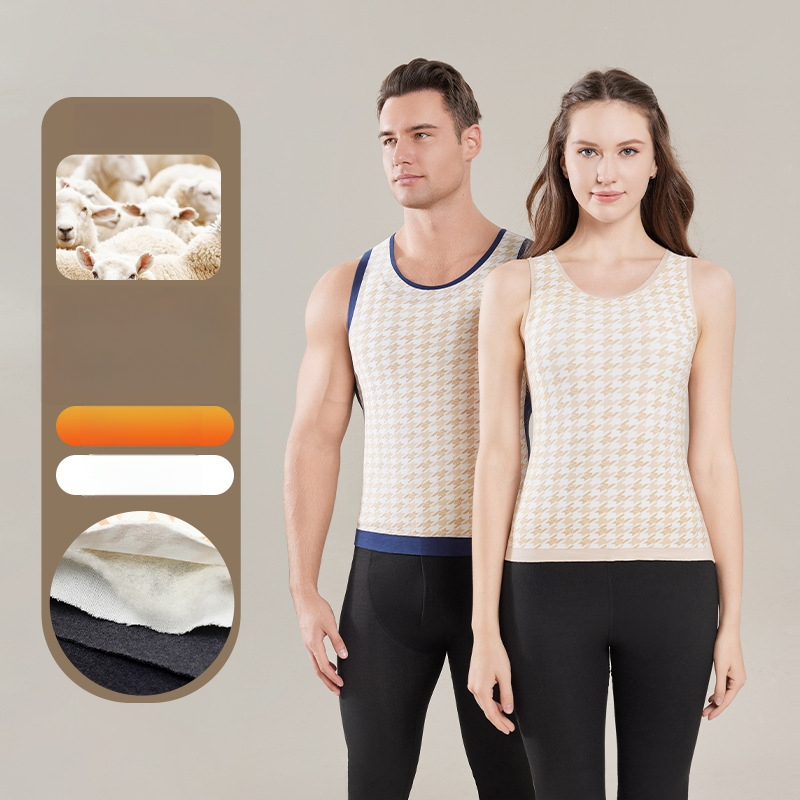 Unisex 100% villane termovest, õmblusteta, pullover stiilis, ümmarguse kaelusega, kahekihiline