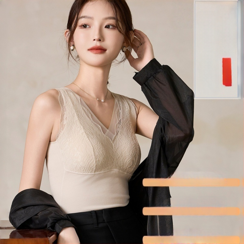 Naiste kasmiri-siidi termovest, fleece vooder, baaskiht, V-kaelus, 251–300 g/m²