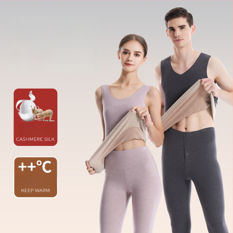 Termiline vest kasmiri-siidisegu materjalist, õmblusteta, ümmarguse kaelusega, ekstraväga paks kangas 301–350 g/m², sobib välisriietuseks