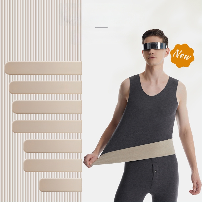 Termiline vest kasmiri-siidisegu materjalist, õmblusteta, ümmarguse kaelusega, ekstraväga paks kangas 301–350 g/m², sobib välisriietuseks