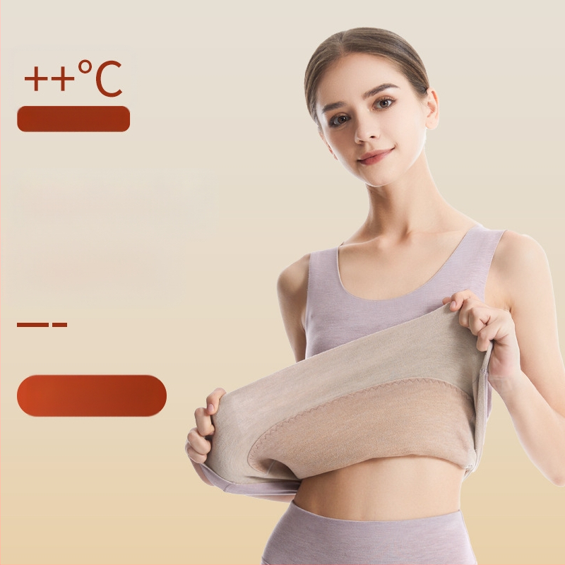 Termiline vest kasmiri-siidisegu materjalist, õmblusteta, ümmarguse kaelusega, ekstraväga paks kangas 301–350 g/m², sobib välisriietuseks