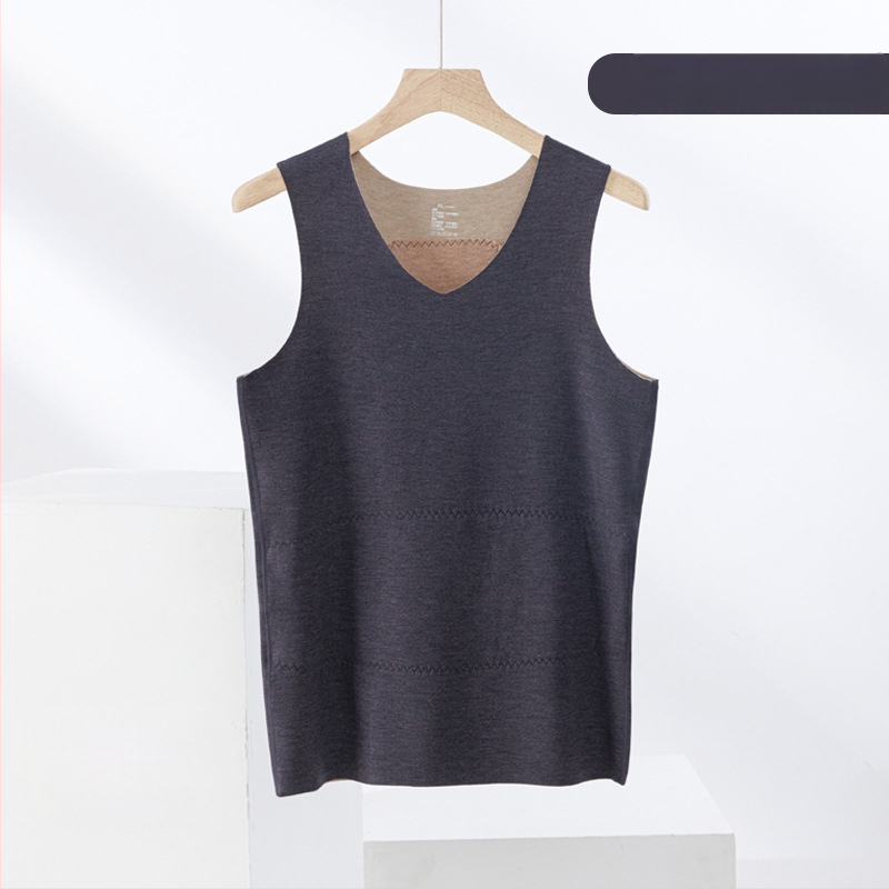 Termiline vest kasmiri-siidisegu materjalist, õmblusteta, ümmarguse kaelusega, ekstraväga paks kangas 301–350 g/m², sobib välisriietuseks