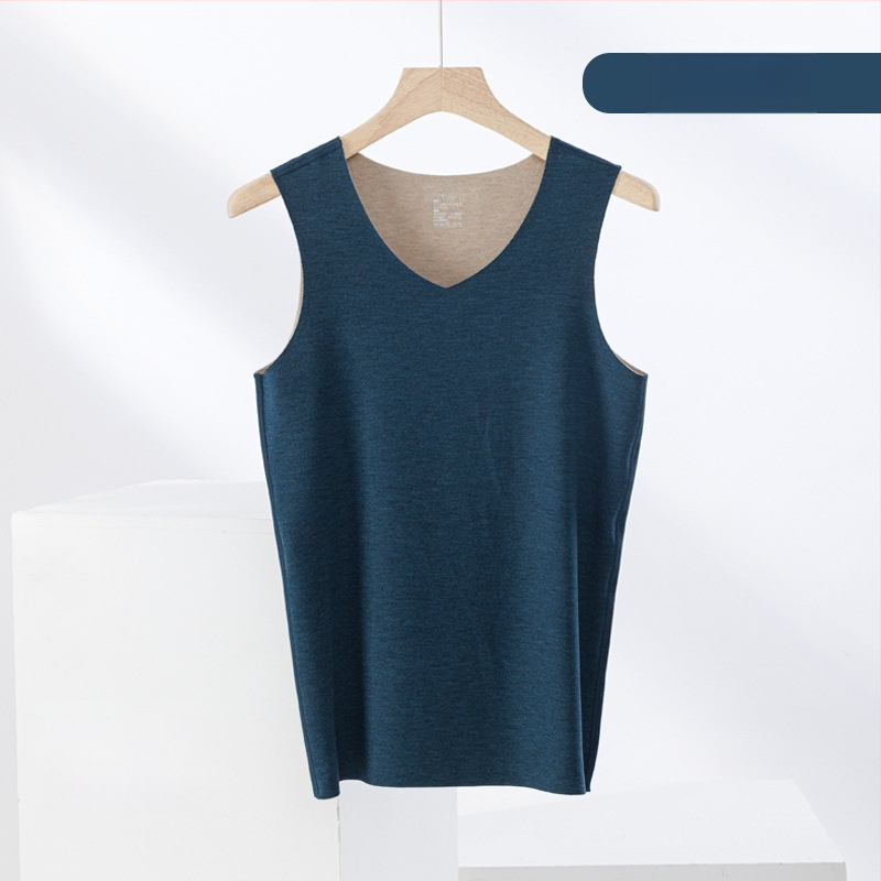 Termiline vest kasmiri-siidisegu materjalist, õmblusteta, ümmarguse kaelusega, ekstraväga paks kangas 301–350 g/m², sobib välisriietuseks