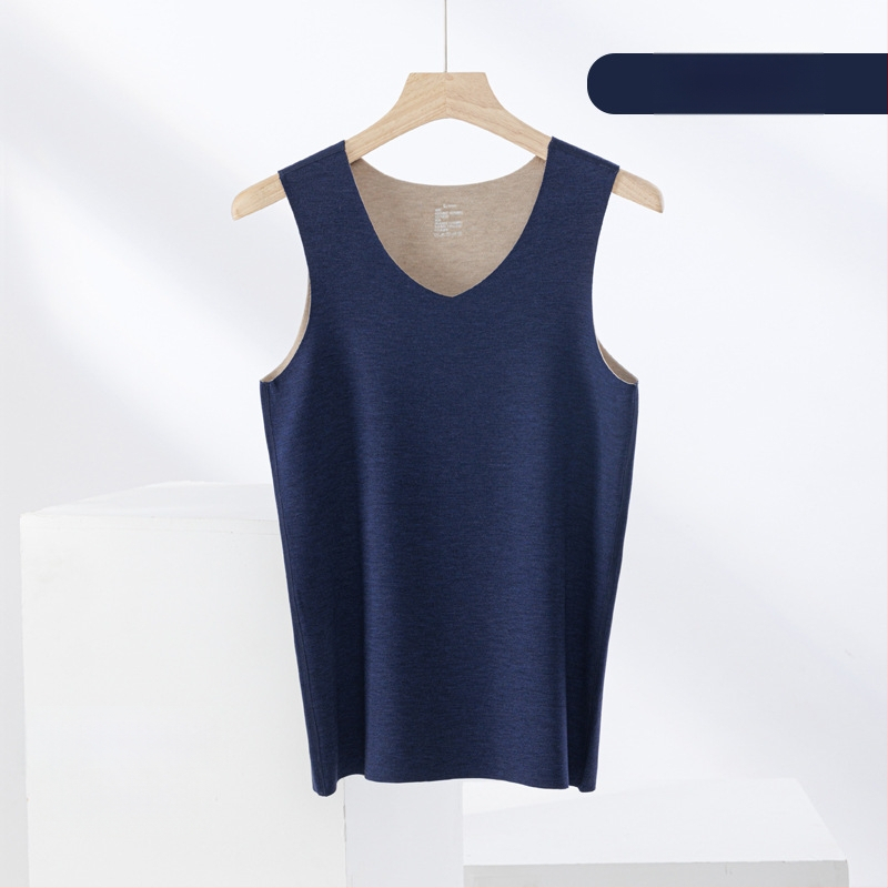 Termiline vest kasmiri-siidisegu materjalist, õmblusteta, ümmarguse kaelusega, ekstraväga paks kangas 301–350 g/m², sobib välisriietuseks