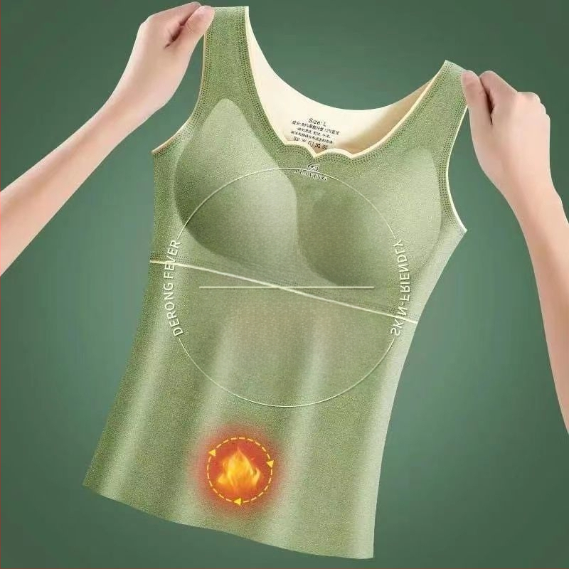 Naiste termiline vest rinnapadjadega, Cup-in disain, paks flīs vooder, Derong akrüül, isekülg, ükskihiline