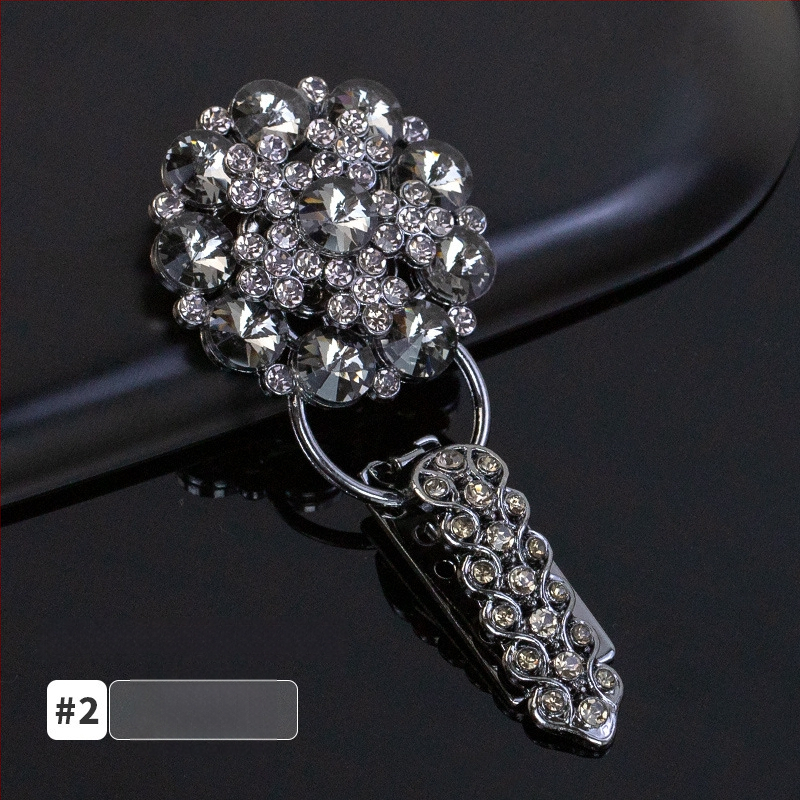 Hengmeihe kaklo sagtis su kristalais, duckbill tipo, skirtas minkų kailiams – aukštos kokybės drabužių aksesuaras