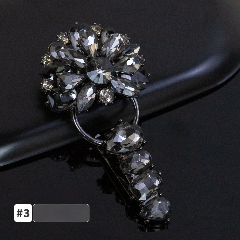 Hengmeihe kaklo sagtis su kristalais, duckbill tipo, skirtas minkų kailiams – aukštos kokybės drabužių aksesuaras