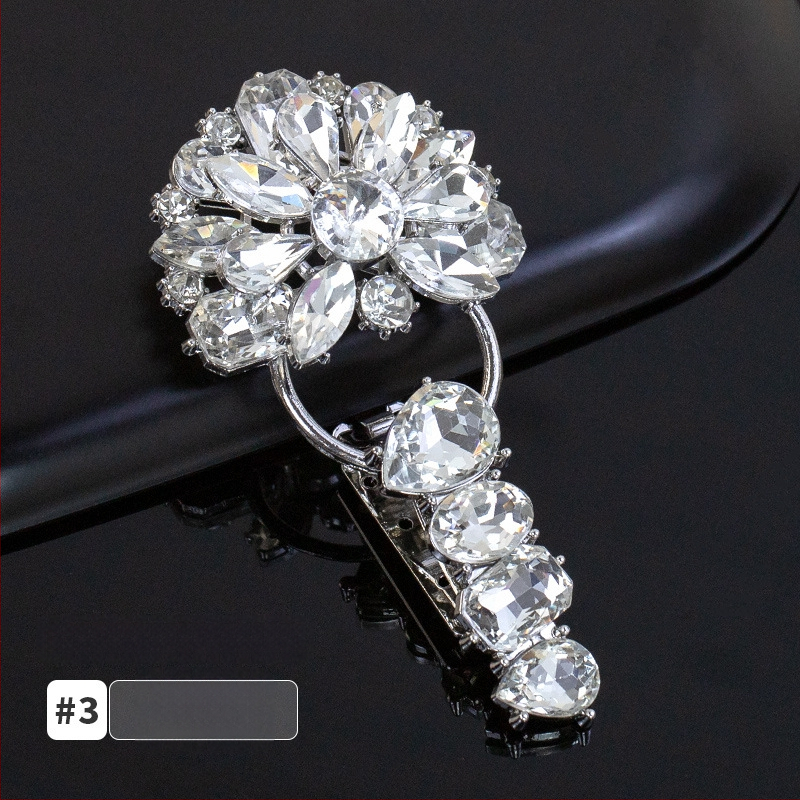 Hengmeihe kaklo sagtis su kristalais, duckbill tipo, skirtas minkų kailiams – aukštos kokybės drabužių aksesuaras