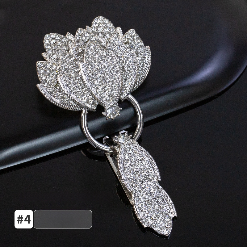 Hengmeihe kaklo sagtis su kristalais, duckbill tipo, skirtas minkų kailiams – aukštos kokybės drabužių aksesuaras