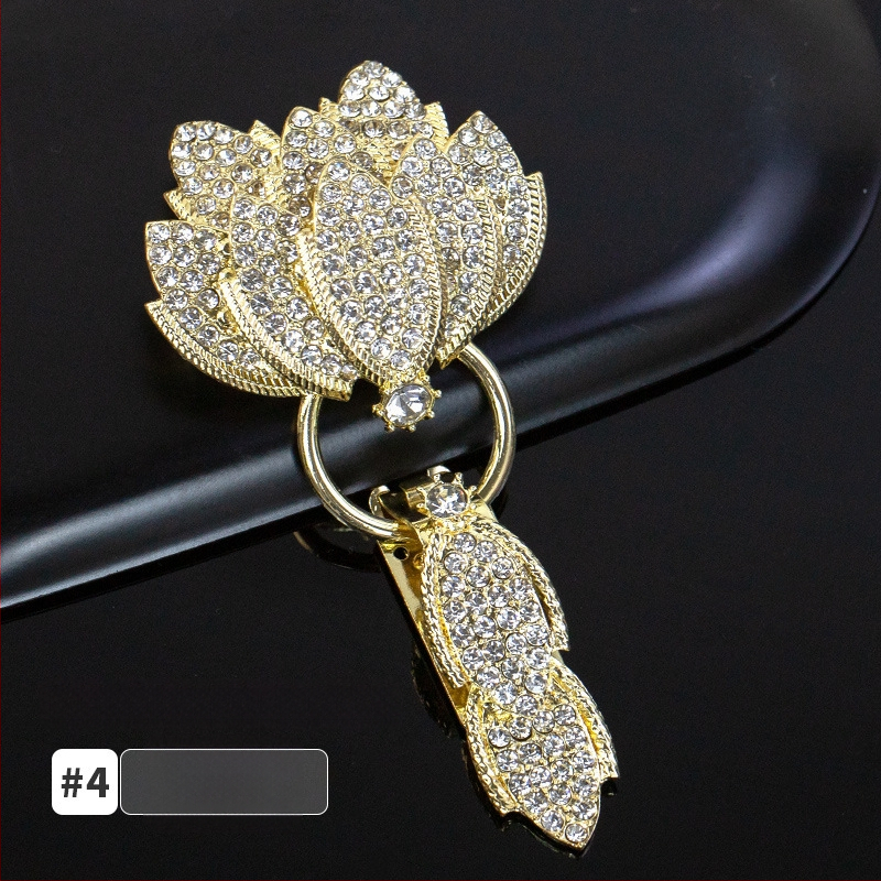 Hengmeihe kaklo sagtis su kristalais, duckbill tipo, skirtas minkų kailiams – aukštos kokybės drabužių aksesuaras