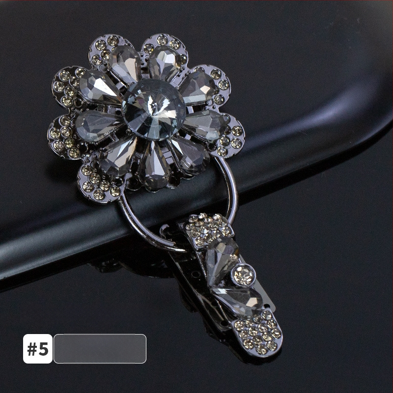 Hengmeihe kaklo sagtis su kristalais, duckbill tipo, skirtas minkų kailiams – aukštos kokybės drabužių aksesuaras