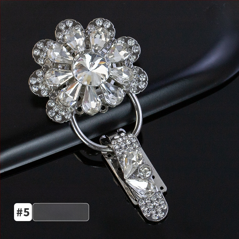 Hengmeihe kaklo sagtis su kristalais, duckbill tipo, skirtas minkų kailiams – aukštos kokybės drabužių aksesuaras