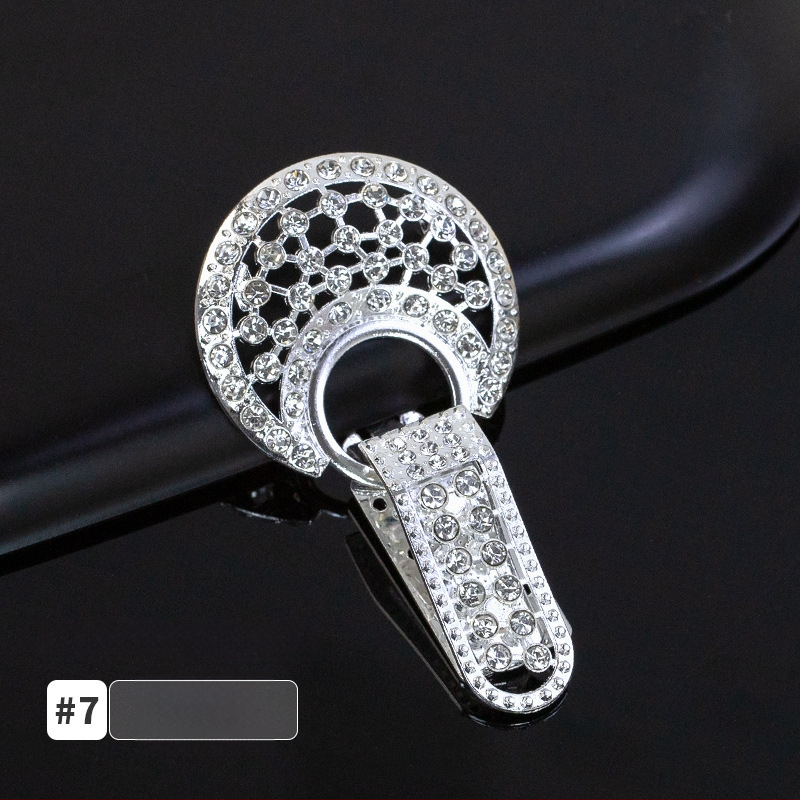 Hengmeihe kaklo sagtis su kristalais, duckbill tipo, skirtas minkų kailiams – aukštos kokybės drabužių aksesuaras