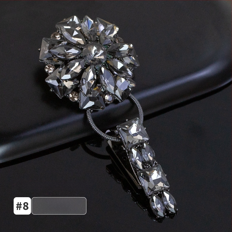 Hengmeihe kaklo sagtis su kristalais, duckbill tipo, skirtas minkų kailiams – aukštos kokybės drabužių aksesuaras