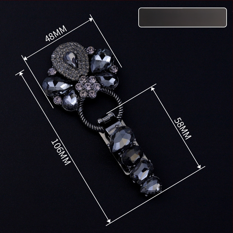 Hengmeihe dekoratyvinė sagė paltui — cinko lydinio su imitaciniais kristalais, klasikinis nacionalinis stilius, minimalistinis dizainas