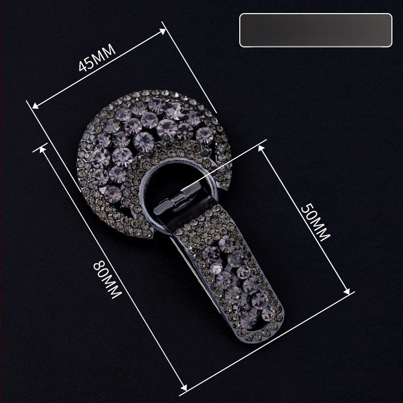 Hengmeihe dekoratyvinė sagė paltui — cinko lydinio su imitaciniais kristalais, klasikinis nacionalinis stilius, minimalistinis dizainas