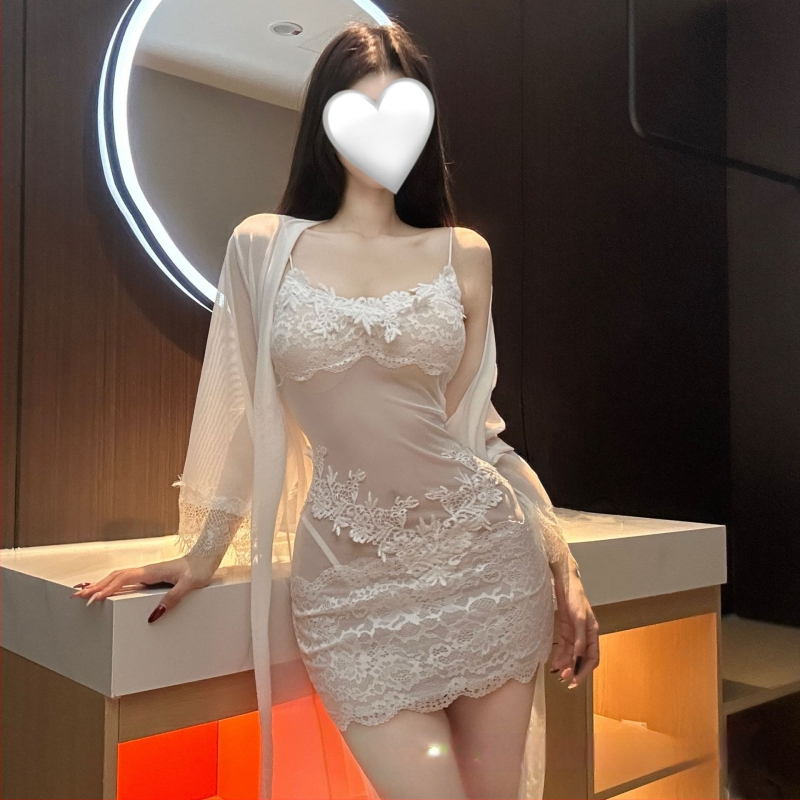 Intymi suknelė su nėrinių tinkleliu, permatoma, bodycon, poliesterio audinys