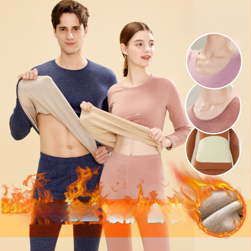 Unisex termilise aluspesu komplekt polüestrist veluurvoodriga vooder, pikkade varrukatega top ja püksid, 251–300 g/m², ühekordne kiht, anti-statiline ja soe