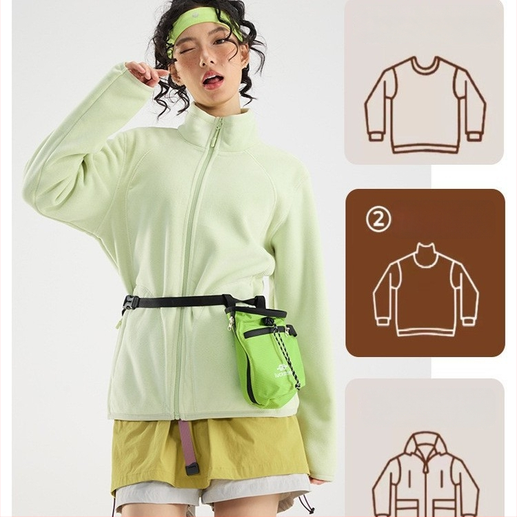 Flisinė striukė Unisex, be gobtuvo, koralo fliso pamušalas, 100% pūkų užpildas, sintetinių pluoštų mišinys